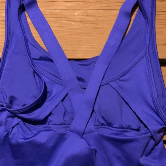 Purple Women’s workout tank; built in bra and pads - Picture 3 of 4
